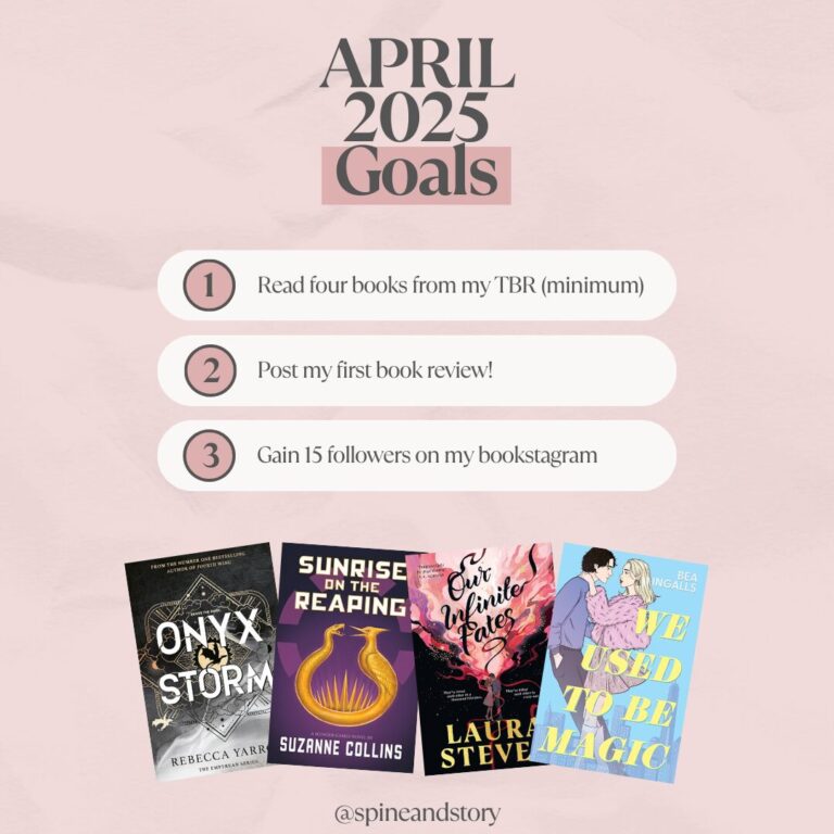 Bookish Goals April 2025